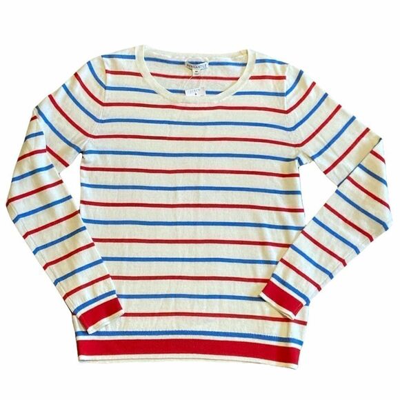 WOMEN’S J. Crew Mercantile striped crew neck sweater Size XS - Picture 3 of 7